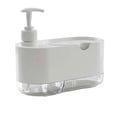 thumbnail image 1 of 2 In 1 Kitchen Soap Dispenser With Sponge Holder, Countertop Dish Soap Pump Caddy With Dual Compartment Storage And Self Draining Tray For Sink Cleaning, 1 of 6