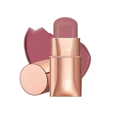 2 in 1 Lipstick Cream Blush Stick for Cheeks Makeup - Waterproof Face Blush Stick Multi-Use Lip and Cheek Tint, Matte Finish Easy to Blend Lightweight Natural Cream Blusher Makeup for All Skin Tones