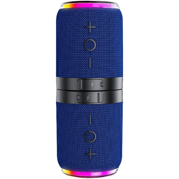 2 in 1 Magnetic Splittable Bluetooth Speaker, Dual Surround Stereo Sound Split System, Portable Wireless Bluetooth Speaker with TF Card Slot, for Home, Outdoor, Travel (Blue)