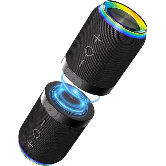 2 in 1 Magnetic Splittable Bluetooth Speaker, Portable Waterproof Split Wireless Speaker Bluetooth V5.4 with 20W Loud Stereo Sound, Wireless Pairing for Home, Outdoor or Travel