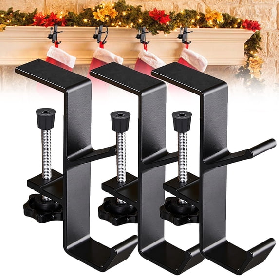 2 In 1 Mantel Hanger For Garland,Garland Hangers For Mantle,Garland and Stocking Mantel Holders,Garland Hanger,Garland And Stocking Mantel Holders,Christmas 2 In 1 Mantel Hanger,Stocking Hangers