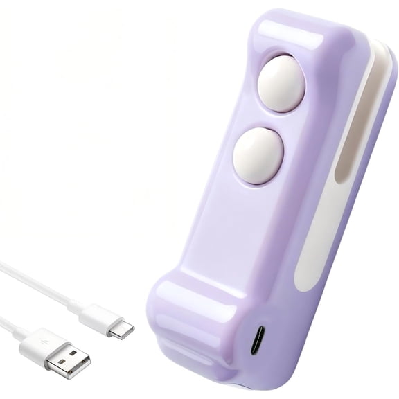 2 in 1 Mini Bag Sealer with Cutter and Magnet, 2026 New Handheld Rechargeable Bag Sealer, Small Package Sealer for Chip Snack, Crocodile Design Portable Sealing Machine for Kitchen