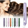 thumbnail image 1 of 2 in 1 Mini Dual Purpose Curling Iron, Upgrade 2 in 1 Mini Curling Wand & Flat Iron Hair Straightener, Portable Travel Curling Wand Hair Straightener for Short Hair All Hairs Types, 1 of 9
