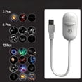 thumbnail image 1 of 2 In 1 Mini Galaxy Star Projector Night Light – Starry Sky Projector with Ambient Lighting – Touch Control Bedside DecorFor Relaxation Multiple Styles Available (#01,Film), 1 of 10