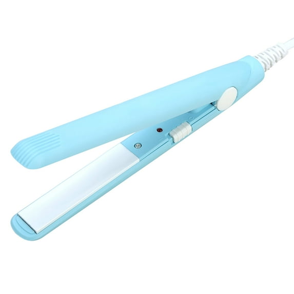 2 In 1 Mini Hair Straightener, Ceramic Tourmaline Plate, Beauty Flat Iron Heating Curler Small Lightweight Portable Mini Flat Iron Curler For Travel, US Plug