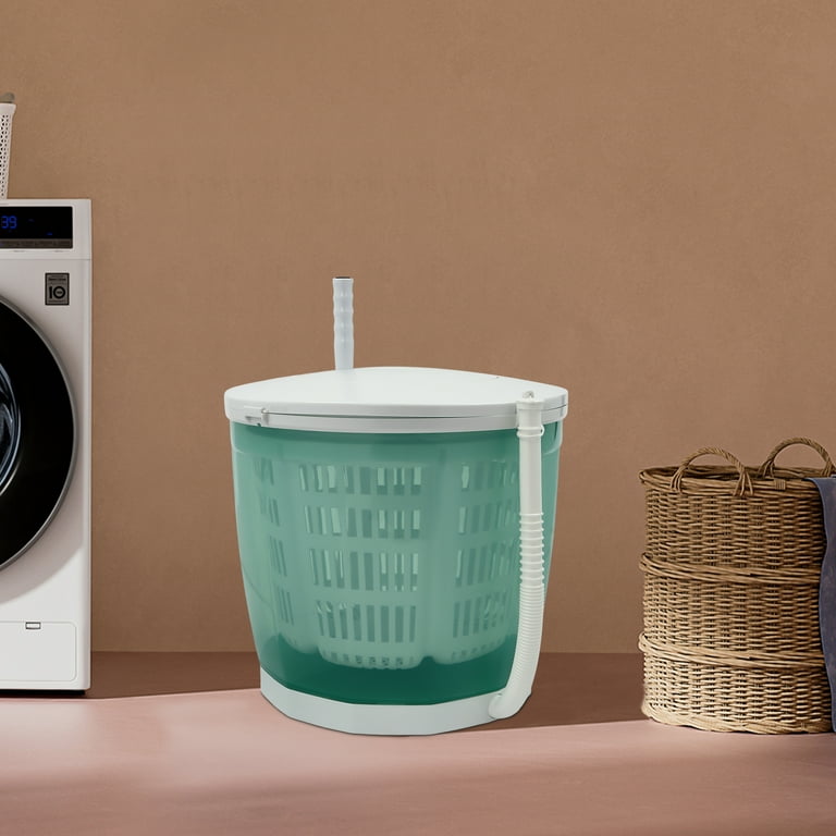 2 in 1 Mini Manual Washing Machine and Dehydrator Combo Hand Crank Clothes Washer and Spin Dryer Non Electric Laundry Machine Dryer Spinner Compact Clothing Spinner Dehydrates Weighing up to 4.41 lbs ...