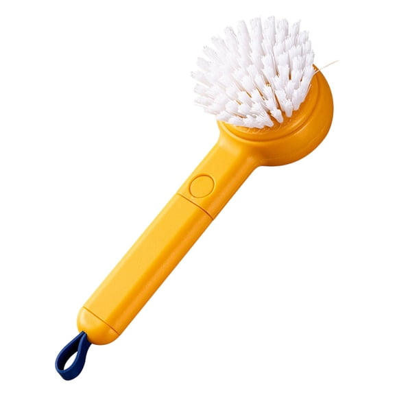 2 In 1 Multifunctional Vegetable Cleaner Brush Scrubber With Good Grip Long Handle And Built In Peeler For Efficient Veggie Wash Cleaning Potatoes Carrots Cucumbers And Root Vegetables Kitchen Gadget