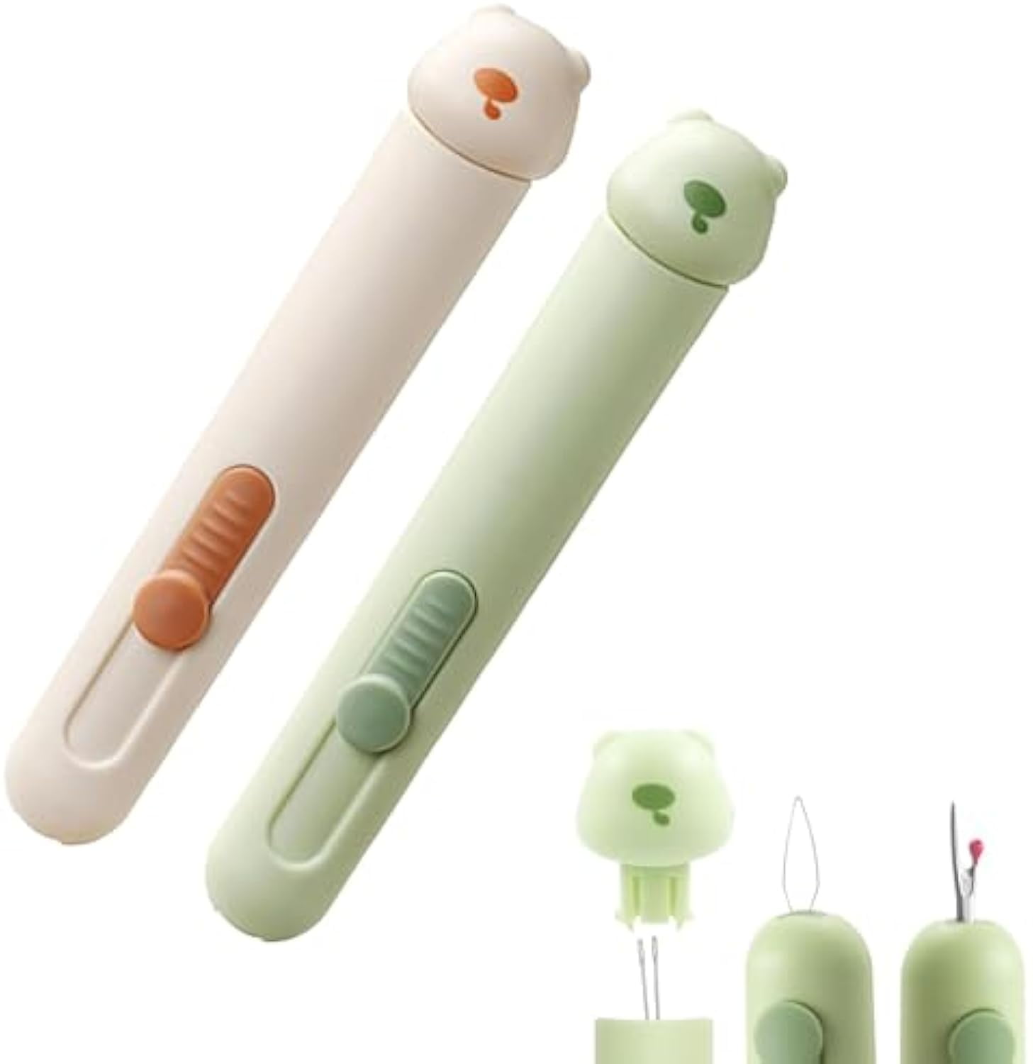 2 in 1 Needle Threader, 2-in-1 Needle Threader & Seam Ripper Tool ...