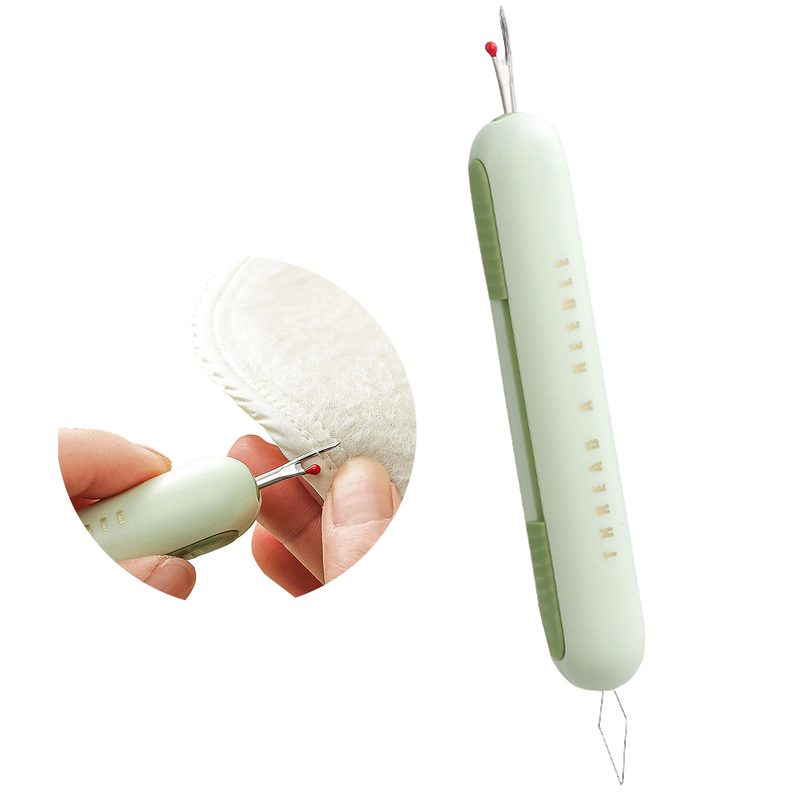 2 In 1 Needle Threader Seam 2025 New Plug In Needle Threaders Seam For Sewing Needle Threading And Seam Remover Sewing Seam Tools Sewing Supplies Upgraded Needle Threader Seam Ripper Tool