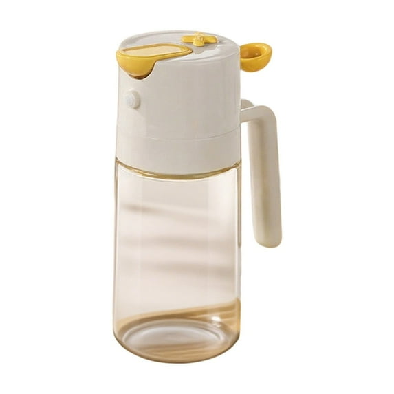 2 in 1 Oil Dispenser and Oil Sprayer, 460ml Dispenser Bottle Spray and Pour, Glass Olive Oil Sprayer for Cooking, Food-Grade Oil Spray Bottle Mister Spritzer for BBQ, Air Fryer, Kitchen