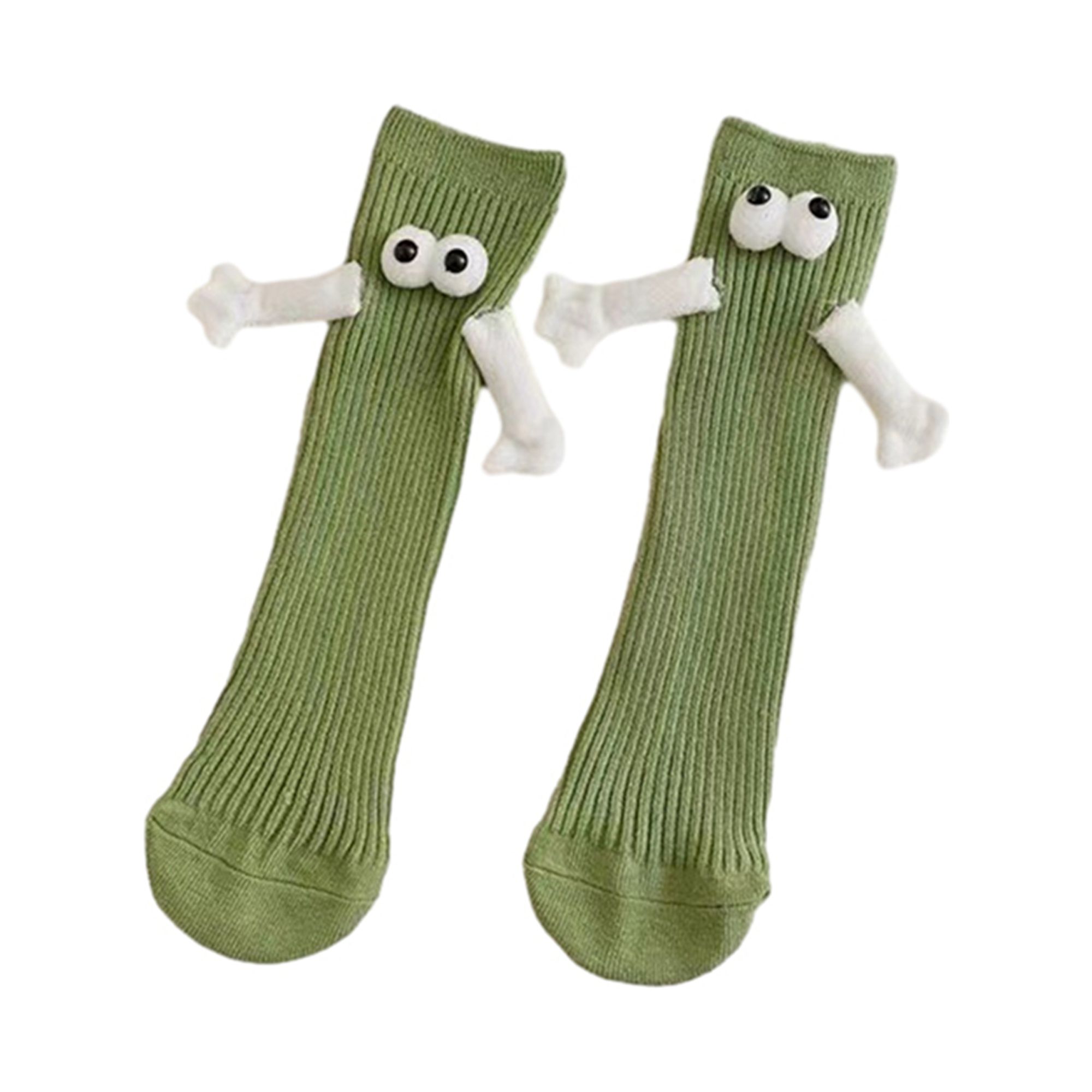Chaussettes De Noël Magnétiques Drôles - Couple Se Tenant La Main 3D - Taille Unique 36-45 - Idée Cadeau Originale Pour Amoureux Ou Amis