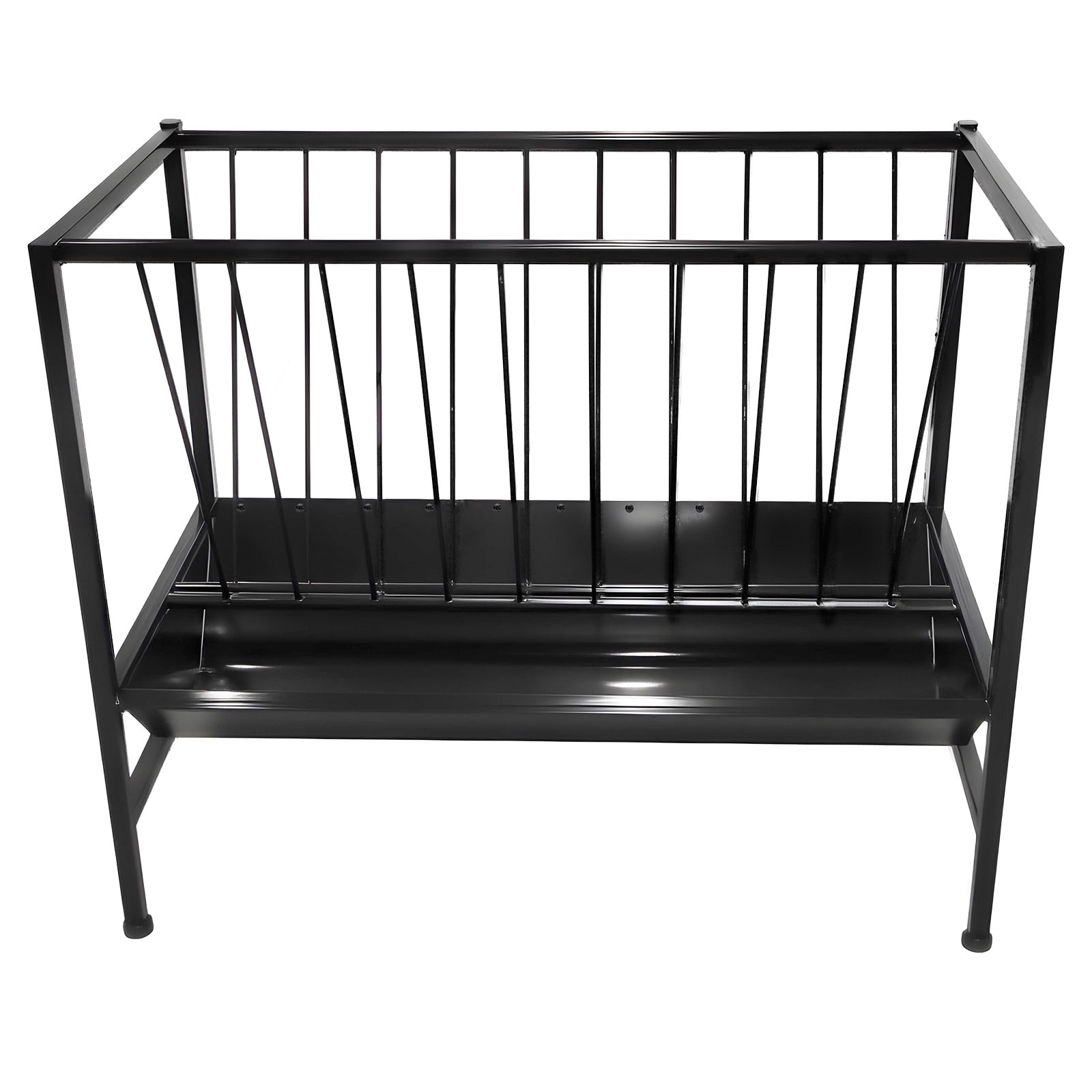 2 in 1 Pasture Hay Feeder 70 Gallon, Heavy Duty Metal Livestock Feeder ...