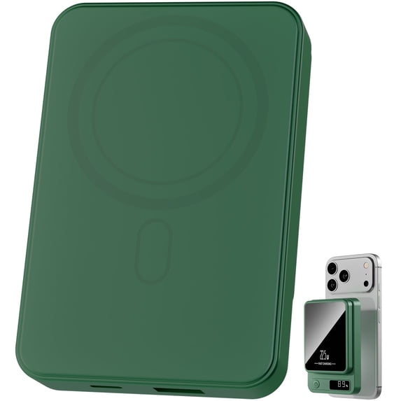 Magnetic Wireless Portable Charger for iPhone/iWatch Charger,10000mAh Power Bank with Display,22.5W Fast Charging Travel Battery Pack Compatible with iPhone,Watch,Samsung,Phone Wireless Charger