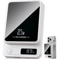 thumbnail image 1 of Magnetic Wireless Power Bank,10000mAh Portable Charger 22.5W Phone Battery Bank with LED Power Display Suitable for Outdoor Emergency Backup Power Compatible with iPhone 12 and Above Series, 1 of 19