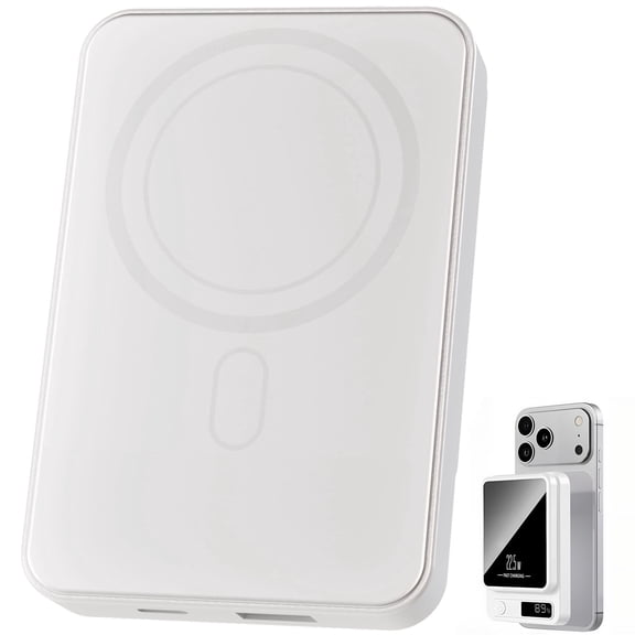 Magnetic Wireless Power Bank,10000mAh Portable Charger 22.5W Phone Battery Bank with LED Power Display Suitable for Outdoor Emergency Backup Power Compatible with iPhone 12 and Above Series