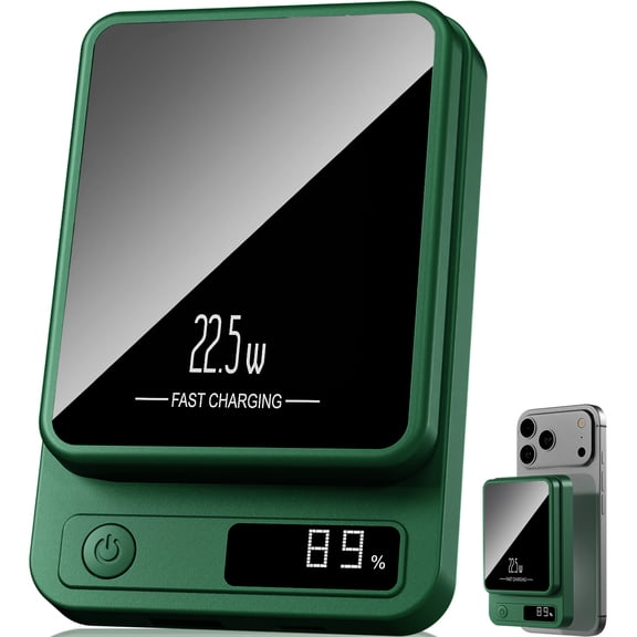 Magnetic Wireless Portable Charger for iPhone/iWatch Charger,10000mAh Power Bank with Display,22.5W Fast Charging Travel Battery Pack Compatible with iPhone,Watch,Samsung,Phone Wireless Charger