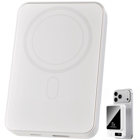 Magnetic Wireless Power Bank,10000mAh Portable Charger 22.5W Phone Battery Bank with LED Power Display Suitable for Outdoor Emergency Backup Power Compatible with iPhone 12 and Above Series