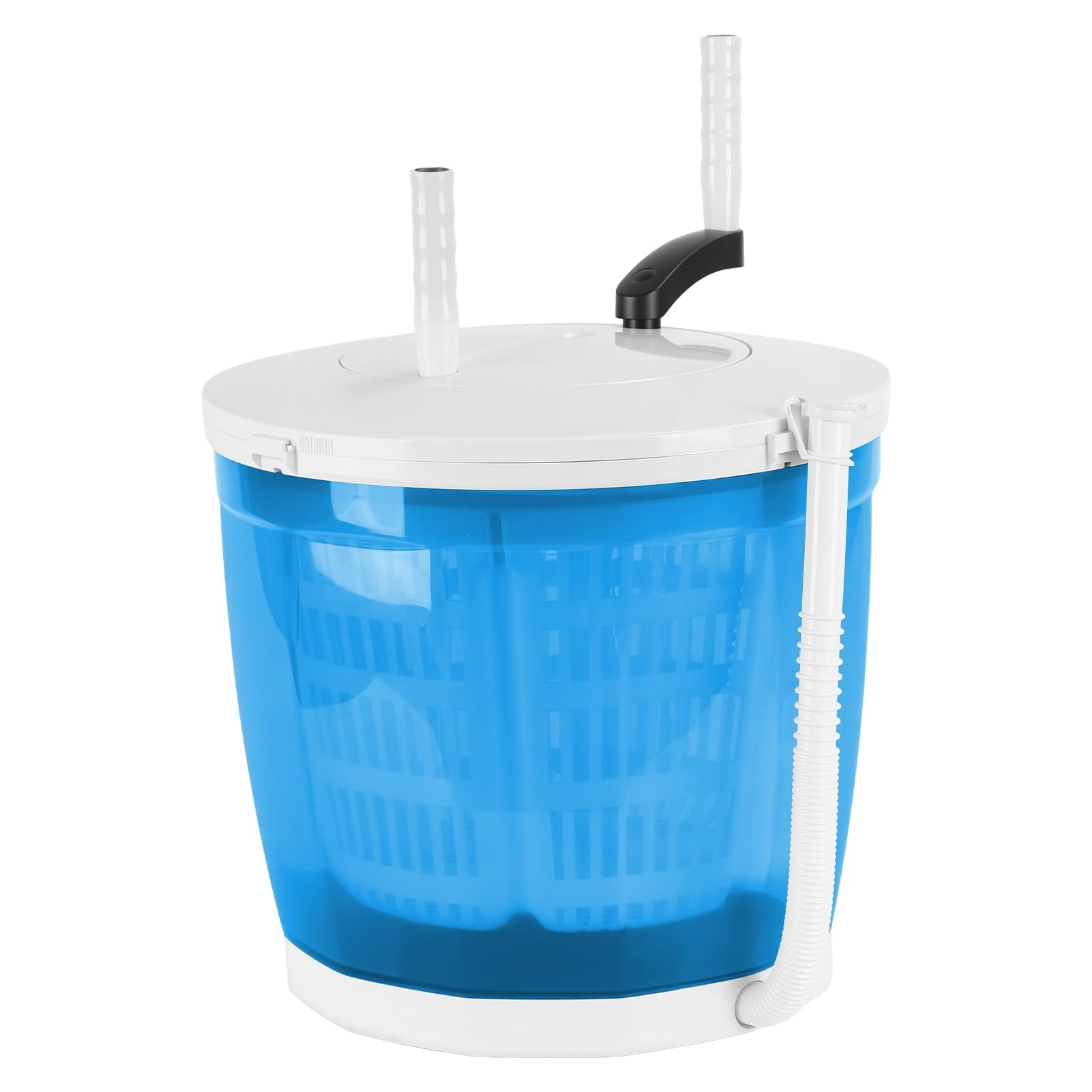 2 in 1 Portable Manual Washing Machine – Mini Hand Crank Washer & Spin Dryer, Non-Electric Compact Laundry Washer for Camping, Dorm, Apartment, Travel
