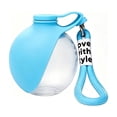 thumbnail image 1 of 2 in 1 Portable Tumbler for Dogs, 18oz PET Dog Water Bottle with Silicone Foldable Bowl, Leak-Proof 2 in 1 Portable Small Dog Water Bottle for Walking, Hiking & Travel, 1 of 5