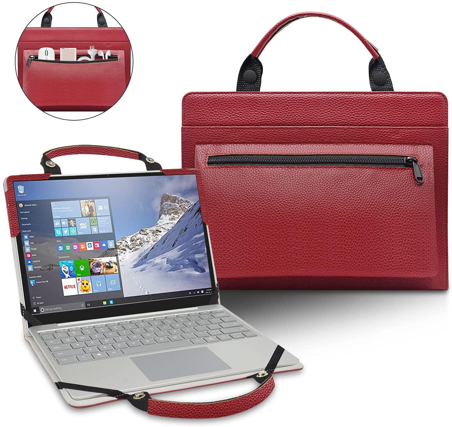 2 in 1 Protective Case + Portable Bag for 15.6" Samsung Chromebook 4 Plus 15 XE350XBA-K01US & HP Pavilion X360 15 15-crXXXX 15-cr0010nr & ACER Swift 3 15 SF315-52 & Lenovo IdeaPad 720S-15IKB,Red