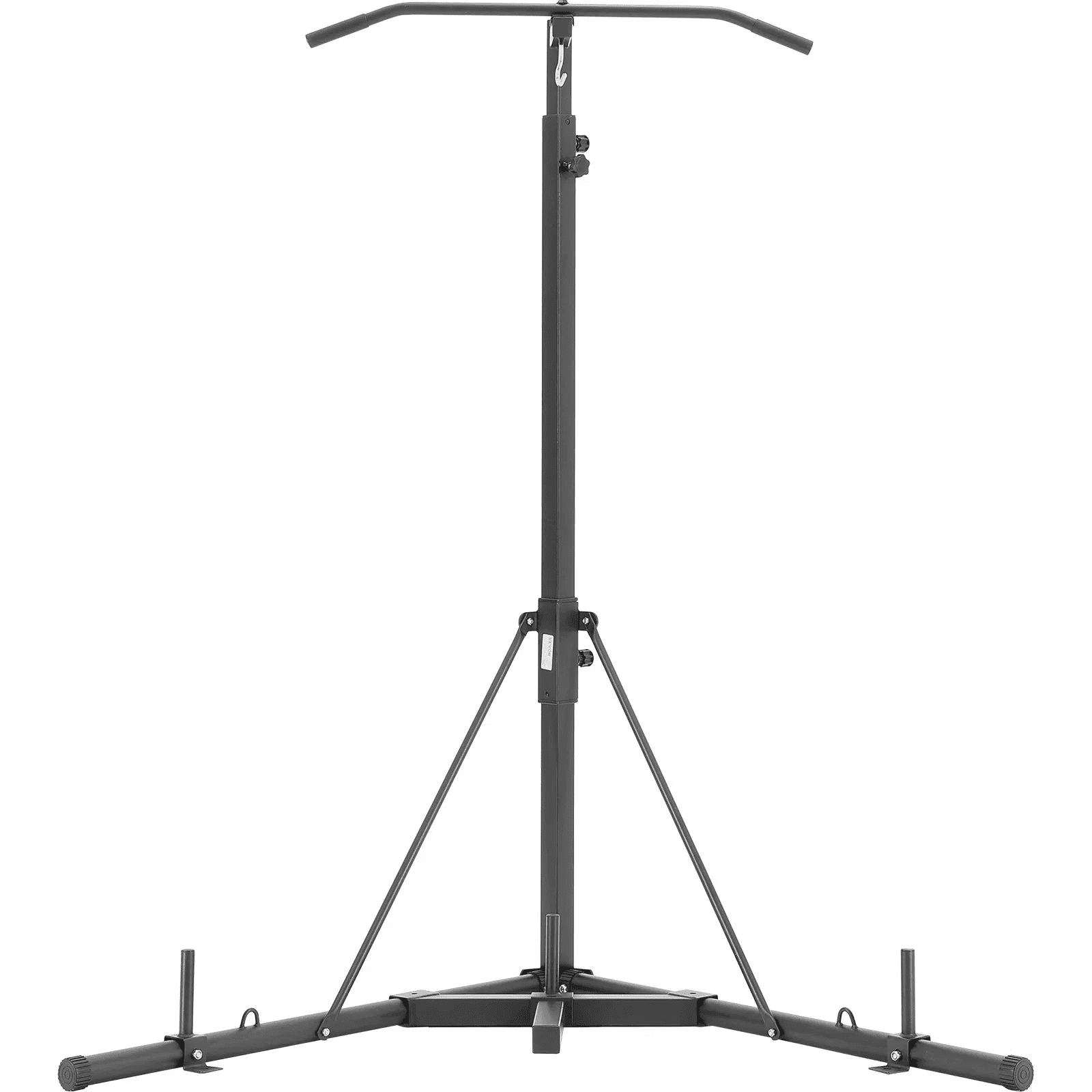 2 in 1 Punching Bag Stand, Steel Heavy Duty Workout Equipment, Adjustable Height Boxing Punching Bag Stand with Pull Up Bar, Freestanding Sandbag Rack, Holds Up to 400 lbs, for Home Gym Fitness