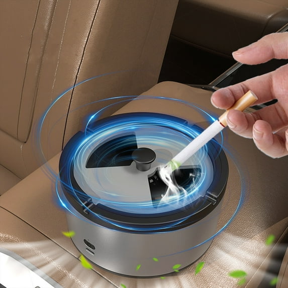 2 in 1 Purifier Ashtrays Multifunctional 2 In 1 Purifier Ashtrays For Cigarettes for Home Indoor Car Office Portable Ashtray Purifier Ashtrays Fresher Clearance