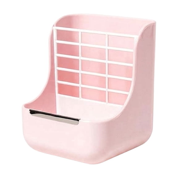 2 in 1 Rabbit Cage Hay and Food Feeder Indoor Hay Bowls Manger Rack for Chinchilla Guinea Pig Bunny Ferret Feeder Bowls for Grass and Food Automatic Small Animal Food Bowl Feeding Cage Accessories