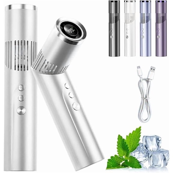 2 in 1 Rotating Mini Fan & Flashlight,Portable Rechargeable Handheld Fan with High-LED Light,90° Rotating,Foldable Adjustable Personal Cooling Fan for Camping Travel Emergency Outdoor Use