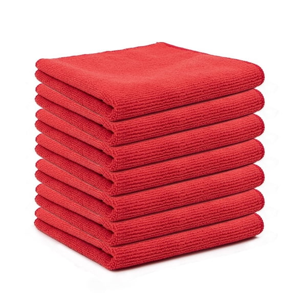 2 in 1 Scrubber Cloth, Ultrafine Fiber Cleaning Towels for Kitchen, Scratch Free Microfiber Rags for Dusting and Polishing, Reusable Dual Sided Wipes for Car Detailing and Bathroom, Pack of 5