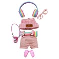 thumbnail image 1 of 2/1 Sets 7 Pcs Doll Clothes Set(NO Doll), Dolls Outfit Set for 17cm Dolls Sweaters Pants Shoes Headphone Doll Clothing Accessories for Dress Up, 1 of 7
