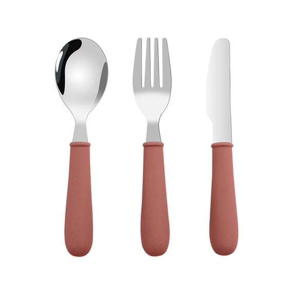 2/1 Sets Elderly Tableware Spoon and Fork Set, Adaptive Utensils, Weighted Utensils for Tremors, Adaptive Stainless Steel Silverware for Adults Elderly Pediatrics