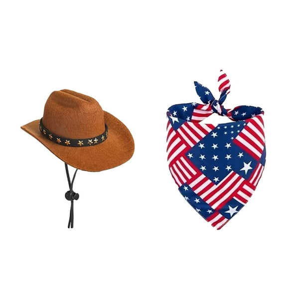 2/1 Sets Independence Day Porch Goose Outfits Porch Goose Clothes for Cement Lawn Goose Statue 4th Of July Decorations Goose Outfit for Party Yard Outdoor