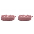 thumbnail image 1 of 2 in 1 Silicone Body Scrubber and Shampoo Brush, Double Sided Shower Scrubber Loofah, Exfoliating Bath Brush with Scalp Massager for Sensitive Skin Women Men Rapid Foaming Spa Gift, 2Pcs, 1 of 9