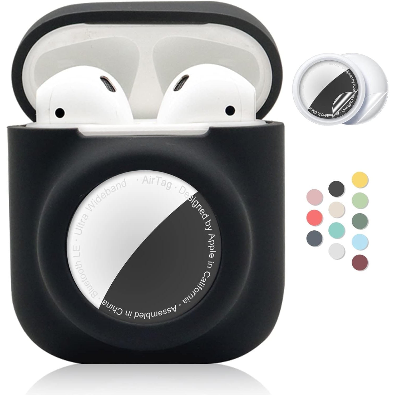 2 in 1 Silicone Protective Skin AirPod Cover Compatible with AirPod 1&2