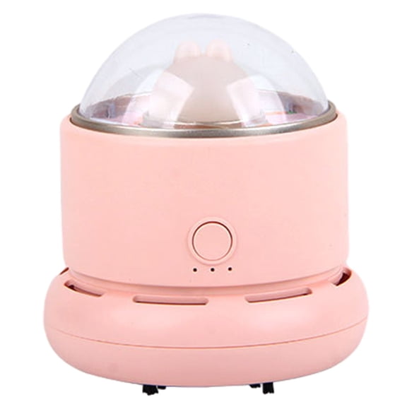 2 In 1 Small Vacuum Cleaner with Night LightCute Decorative Modeling Mini Desktop Vacuum Cleaner Desktop Vacuum for Cleaning Dust In Dark Crumbs, Piano, Hairs,