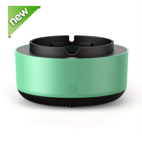 2 in 1 Smart Smokeless Ashtray, Instantly Eliminates Secondhand Smoke Odor, Battery Not Included, Ideal for Home Office Outdoor Use, Holiday Birthday Easter Gifts