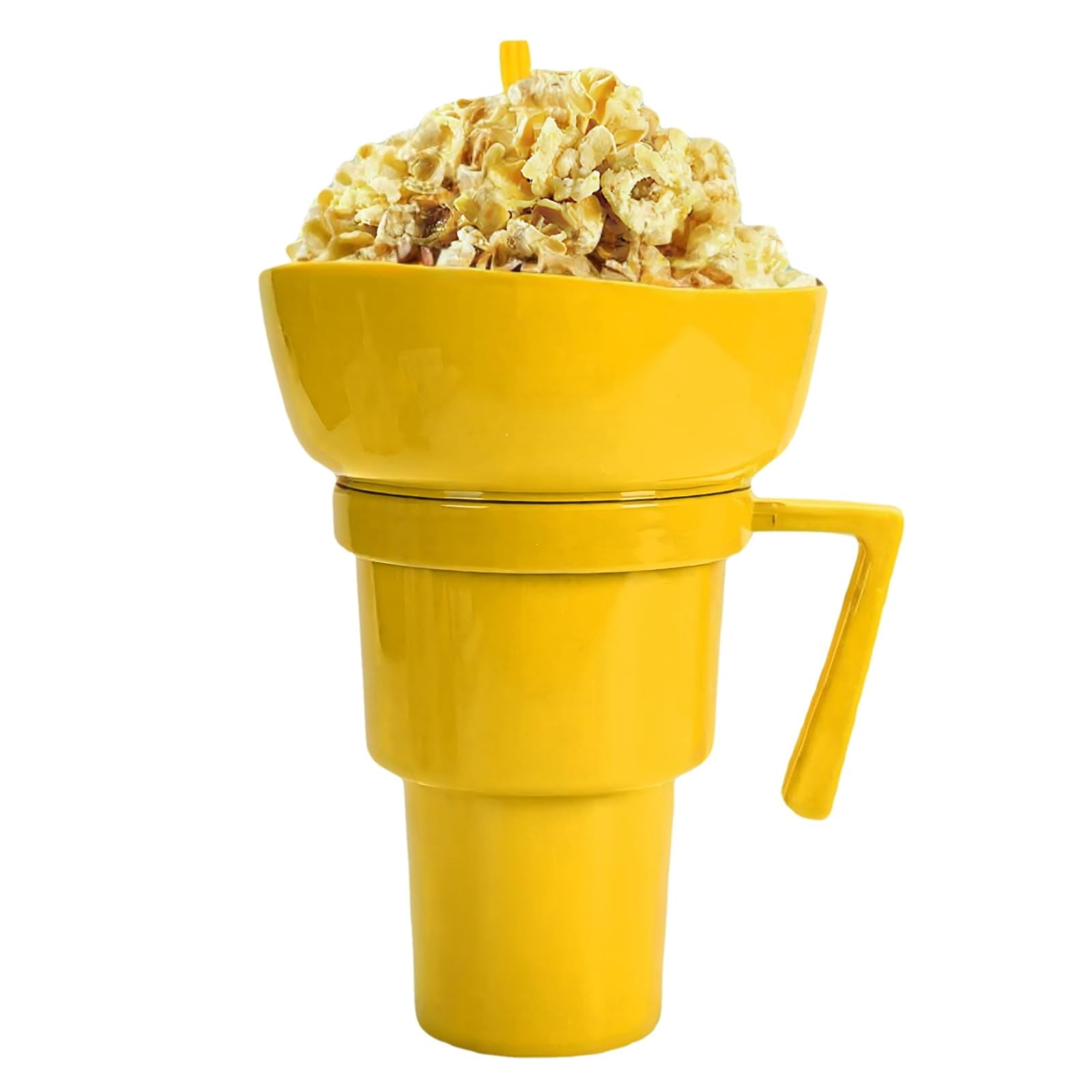2 in 1 Snack and Drink Cup - Leakproof Tumbler with Snack Compartment ...