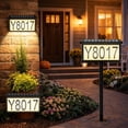 thumbnail image 1 of 2 IN 1 Solar Address Sign for Yard Lighted House Numbers Waterproof Illuminated Address Plaque with Stakes 22 LEDs 3 Color Lighting Modes Wall Mounted/In Ground 2 Ways for Outside Street, 1 of 10