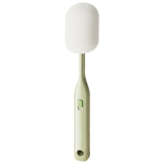 2 in 1 Sponge Bottle Dish Brush with Long Handle, Non-Scratch Washing Scrubber Cleaner for Wine/Whiskey Glass, Cups, Water Bottles, Glasswares, Narrow Neck Bottles