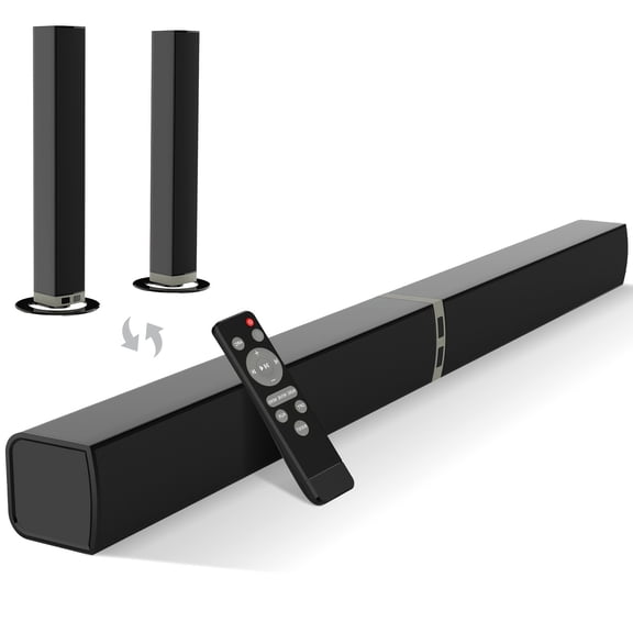 2 IN 1 TV Sound Bar, SoundBar For Smart TV, Wireless Speaker Surround Home Audio, Sound Bars With Subwoofer, ARC/Optical/AUX Connection, With Infrared Remote Control