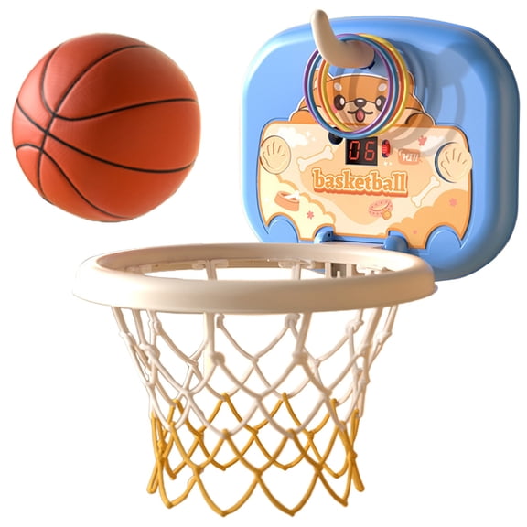 RUIG Basketball Hoop for Toddlers 1-3, Mini Indoor Basketball Hoop with Scorer, Easter Basket Stuffers for Toddler, Foldable Suction Cup Door Mount Toy, Kids Easter Gift 2-4 Year