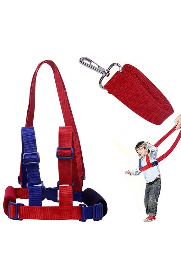 2 in 1 Toddler Leash - Anti Lost Leash for Toddlers - Toddler Harness, Baby Leash, Leash for Toddlers, Child Leashes for Toddlers, Not Easy to Open Without Key