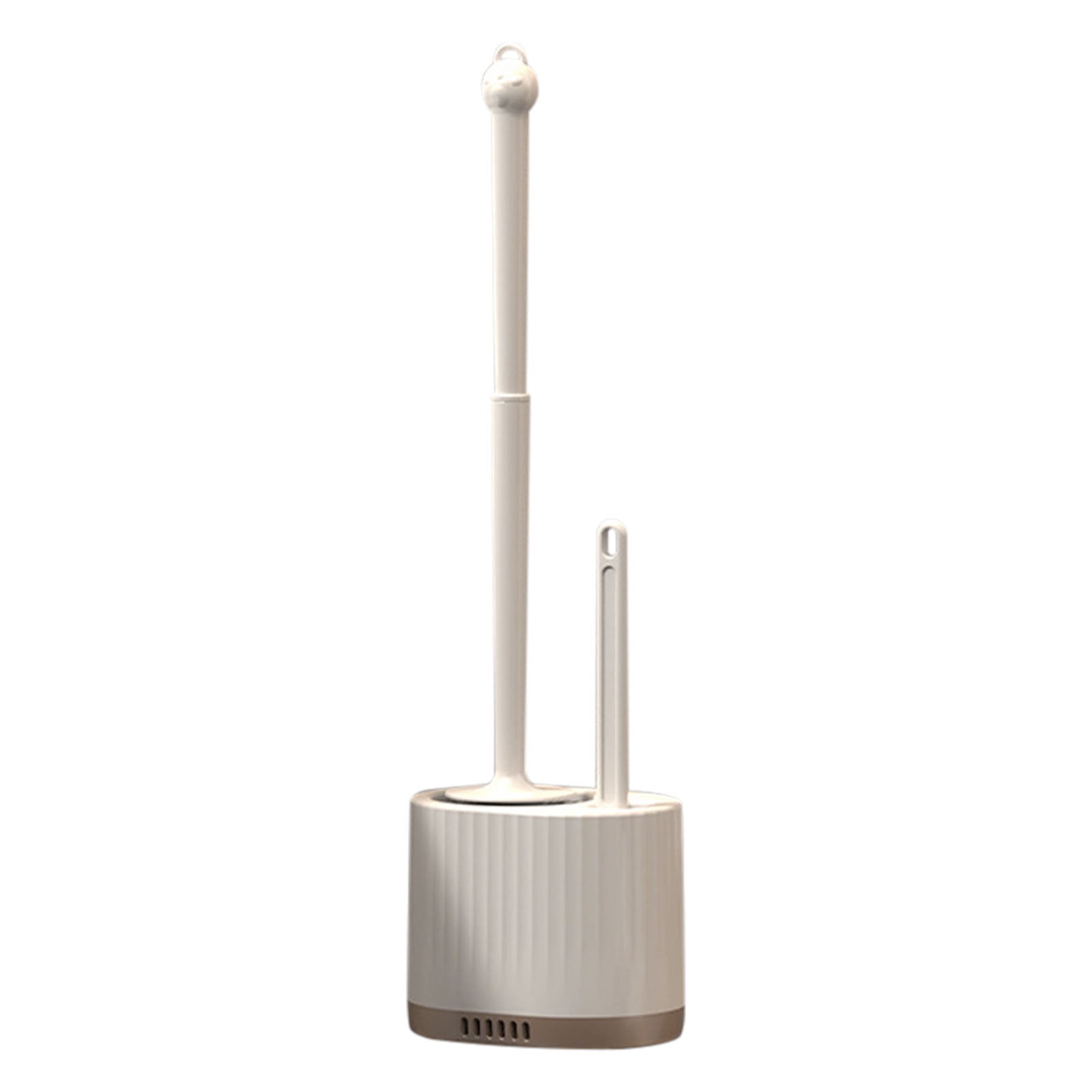 2 in 1 Toilet Bowl Brush Plunger Set,Toilet Brush and Holder Set Toilet Bowl Brush with Tweezers Long Handle,Ventilation Slots Base,Toilet Cleaner Brush for Bathroom Deep Cleaning