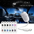 thumbnail image 1 of 2 In 1 USB Galaxy Star Projector Night Light, 360° Bendable Gooseneck Dimmable Lamp with 12 Interchangeable Cosmic Slides, Portable Starry Sky Decor Light for Bedroom Kids Room Car Travel Party, 1 of 9