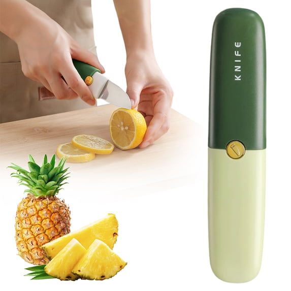 2 in 1 Vegetable Peeler And Knife Set with Safety Cover, Stainless Steel Potato Peeler, Fruit Peeler, Carrot Peeler, Cucumber Slicer for Camping & Travel, 1 Pcs, 6.89x1.46"