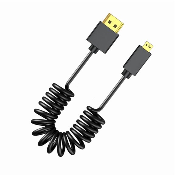 2.1 Version Coiled Video Cord 8K@60Hz Extension Cable 7680x4320 for Clearly Video Streaming Line Extension Line Optional