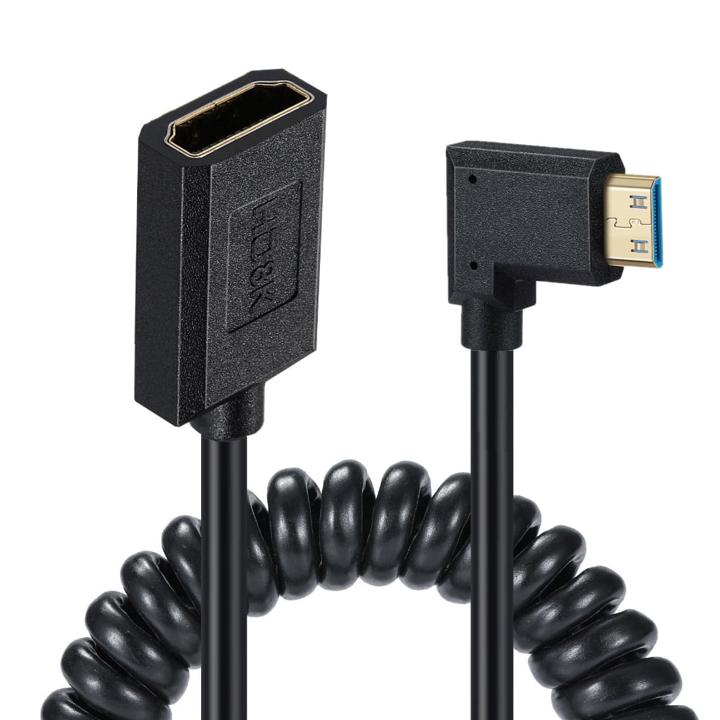 2.1 Version Mini Video Camera Female Coiled Cable Adapter 8k60hz ...