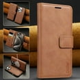thumbnail image 1 of 2 in 1 Wallet Case for Apple iPhone 16 Pro Max, [Compaitble with Magsafe] Magnetic Detachable Back Cover Cards Slots Flip Stand Magnetic Closure Shockproof Bumper Phone Case Cover for Women Men, Brown, 1 of 10