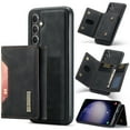 thumbnail image 1 of 2 In 1 Wallet Case Compatible with Samsung Galaxy S24 Plus, Premium PU Leather Phone Case Back Cover Magnetic Detachable with Trifold Wallet Card Holder Pocket for Samsung Galaxy S24 Plus, Black, 1 of 10