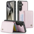 thumbnail image 1 of 2 In 1 Wallet Case for Samsung Galaxy S22, Detachable Magnetic Back Cover Cards Holder Premium PU Leather Stand RFID Blocking Bumper Shockproof Case Cover for Samsung Galaxy S22, Pink, 1 of 10